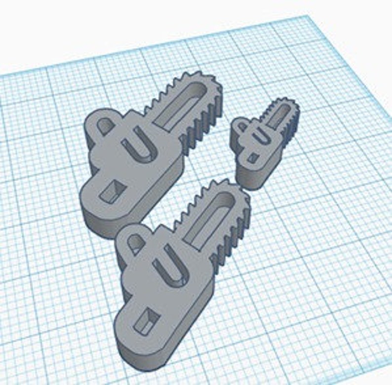 Chibi Creepy Chainsaw Shaker STL File For 3-D Printing File Only Not the Pieces