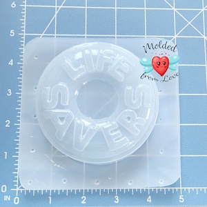 You are a Lifesaver! Soap Or Bath Bomb Handmade Plastic Mold Lifesaver Mold, Lifesaver candy, Life Saver