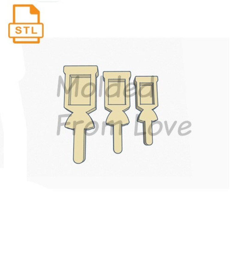 Sugar Daddy Pop Shaker STL File For 3-D Printing File Only Not the Pieces
