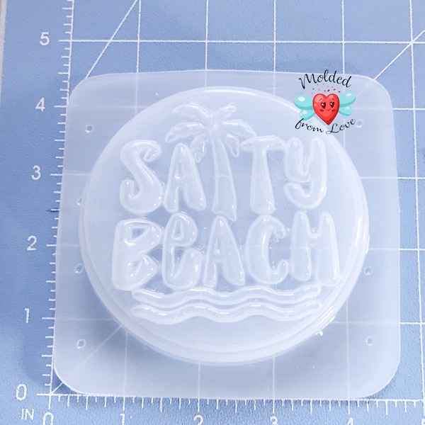 Salty Beach Soap Or Bath Bomb Handmade Plastic Resin Mold