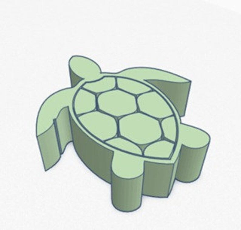 Sea Turtle Straw Topper Buddy STL File for 3D Printing Etsy
