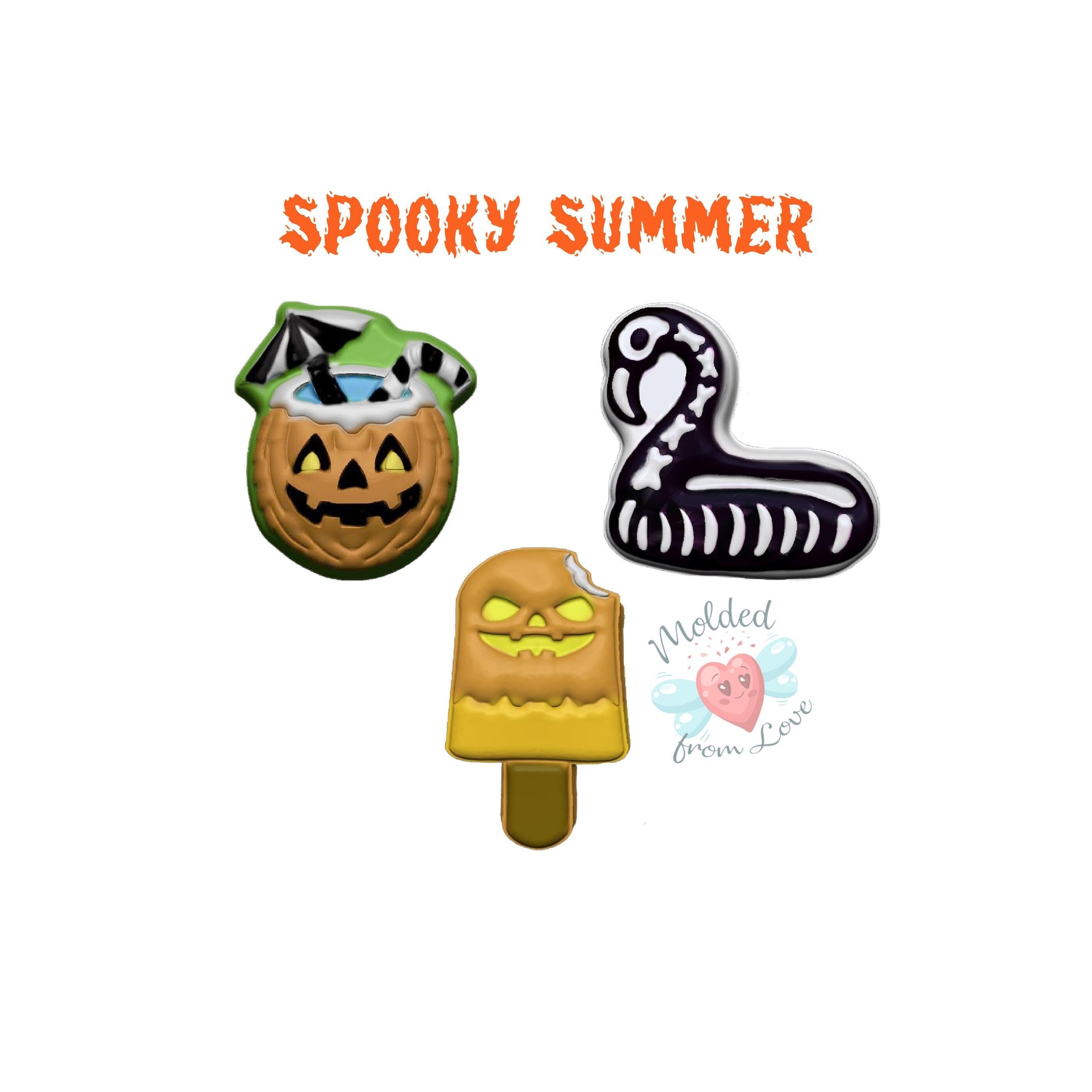 Spooky Summer Collection Handmade Plastic Mold/Bathbomb Mold/Chocolate Mold/Bathbomb/Soap /Clay /Resin Mold/Plaster Mold/Wax Mold/