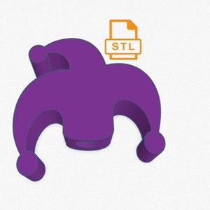 Mardi Gras Jester Hat Straw Topper Buddy STL File (Download Now) - Etsy
