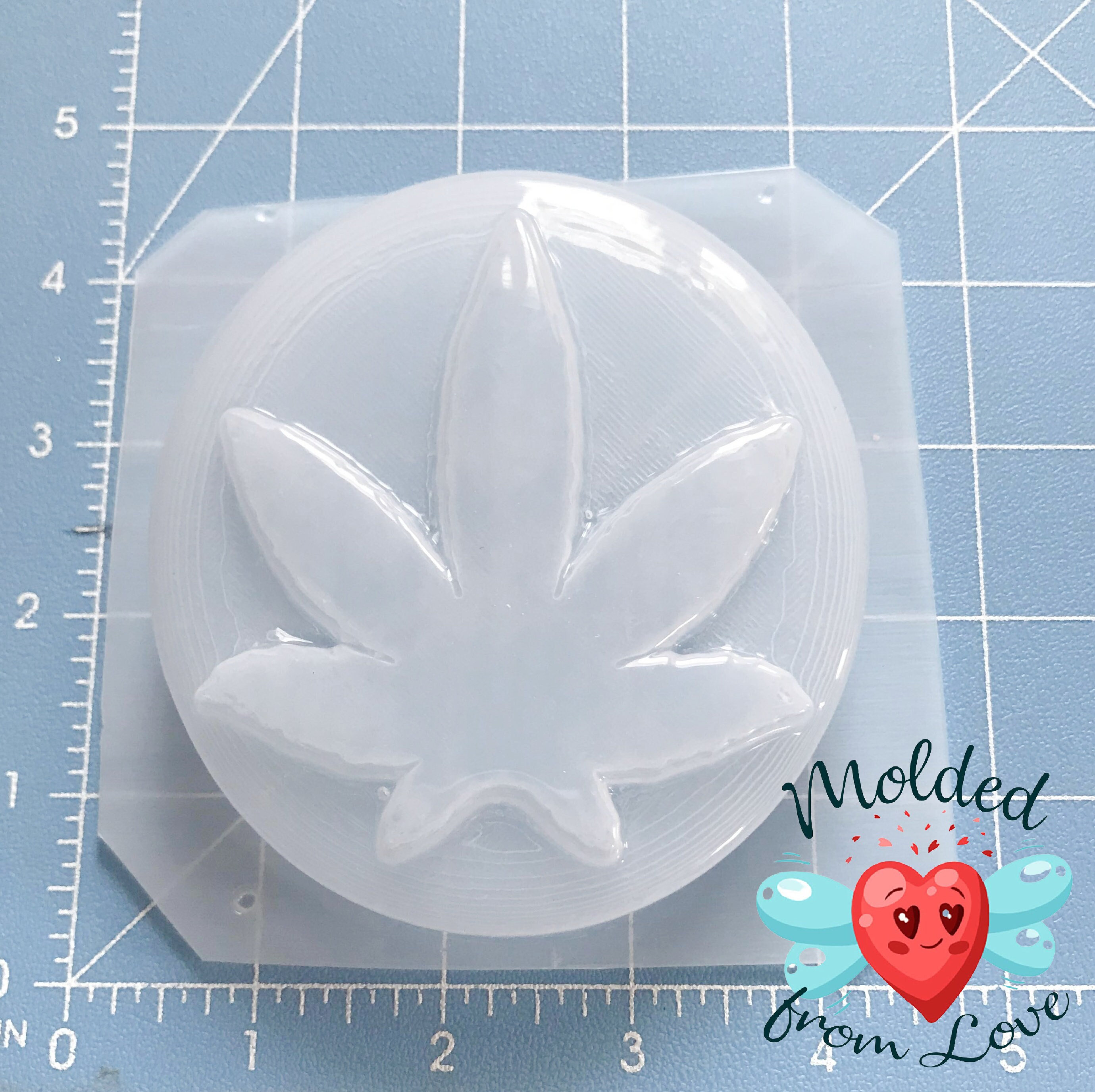  Fewo Pot Leaf Silicone Mold for Handmade Bar Soap Cannabis Leaf  Hash Weed Hemp Bath Bomb Lotion Bar Mould (5oz)