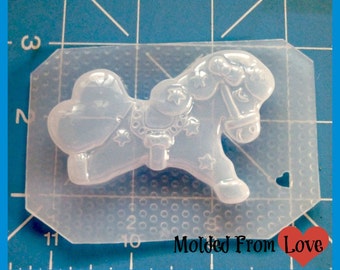 SET of 2 Amanda's Kawaii Carousel Horse Handmade Plastic Mold