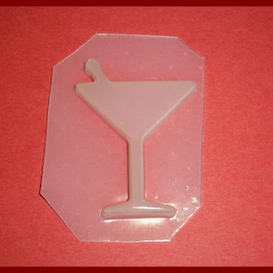 Set of 2 Cute Little Marini Glass Plastic Resin Mold