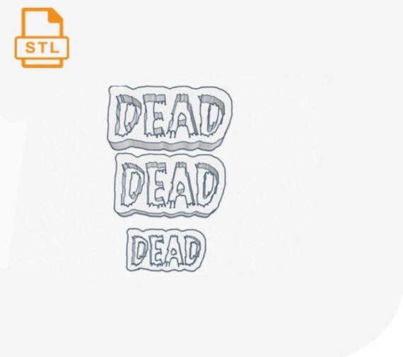 Creepy Kawaii DEAD Word Shaker STL File For 3 D Printing File Etsy
