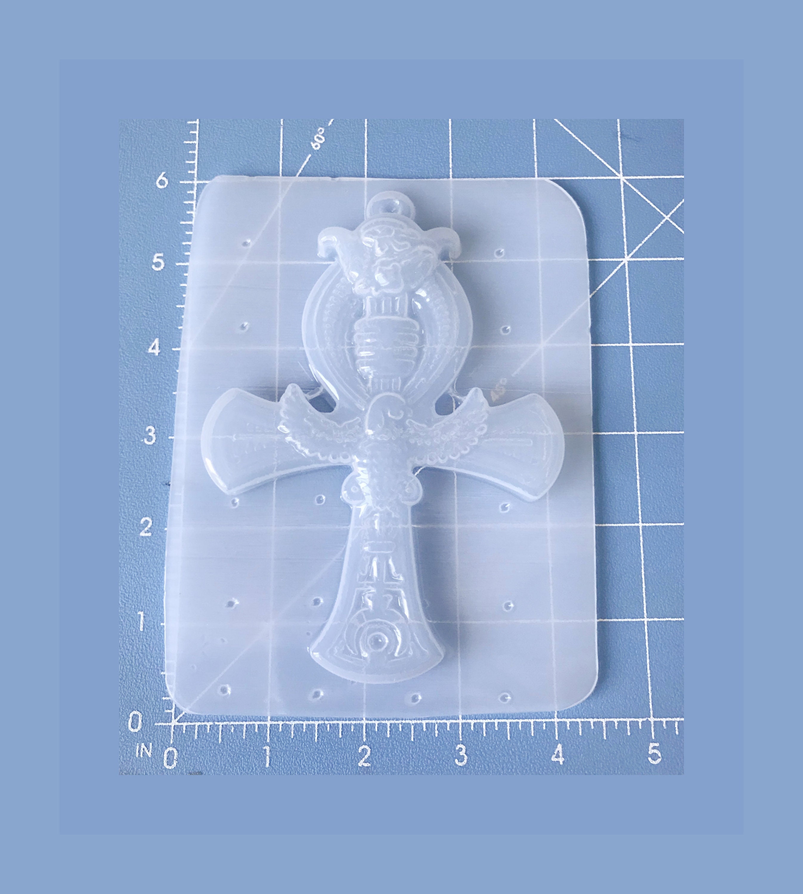 Cross Silicone Resin Molds, 12 Cavity Epoxy Resin Keychain Molds For D�