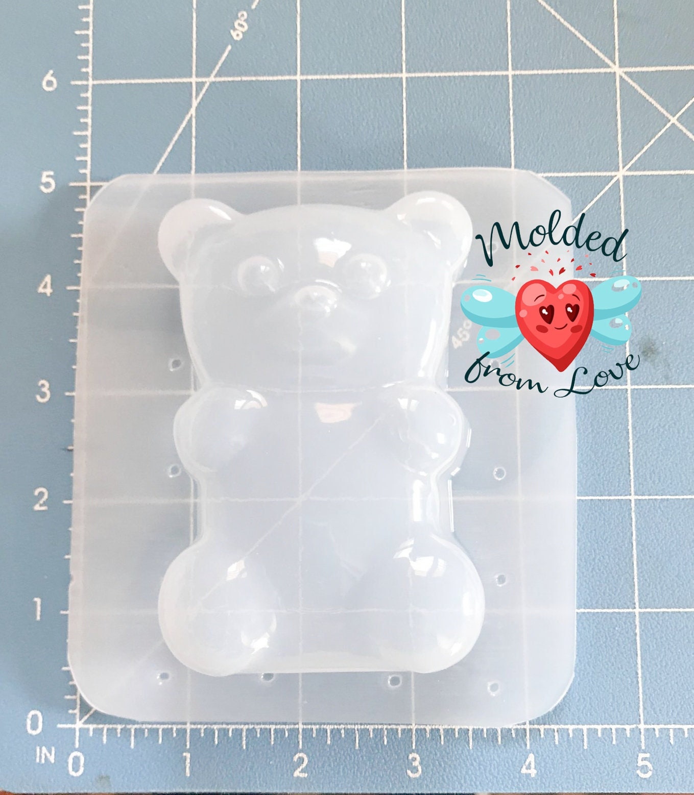  DIY Jumbo Gummy Bear Mold by Mister Gummy  Make Your Own  Medium Sized Gummy Bears, Chocolates, Soaps, Candles, Bath Bombs, Ice, Decor  Bears, Baked Goods, and More! (TWO PACK) 