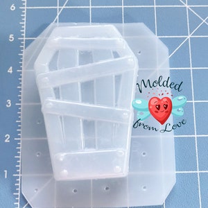 Boarded Up Coffin Handmade Plastic Mold BathBomb Mold | Plastic Mold | Soap Mold | Chocolate  Mold | Candle Mold