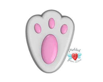 Bunny Paw Handmade Plastic Mold/Bathbomb mold/bath bomb mold/ soap mold/clay mold/ plaster mold/ chocolate mold/wax mold/bath bomb/bathbomb
