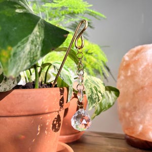 Hanging Charm for Plant Pots, Boho Hanging Light Decor for Pots, Perfect Gift for Plant Lovers, Houseplant Accessory, Plant Pot Accessories