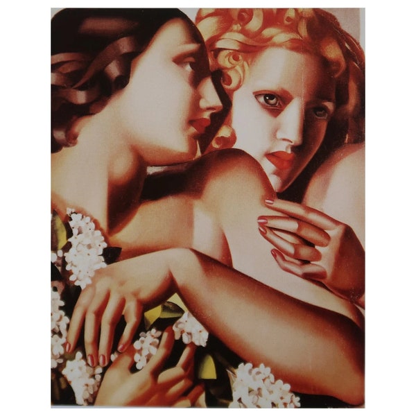 Spring, 1928, Tamara de Lempicka, Art Deco Style, Unframed Bookplate, Art Print, Deco Print