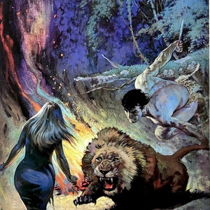 Frank Frazetta, Bookplate Print for Framing, TARZAN and the JEWELS of OPAR, Science Fiction, Fantasy Art