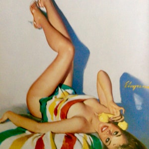 Gil Elvgren, Pin-up and Glamour Artist, Bookplate for Framing, Glamour Art, Girly Art, Wall Art