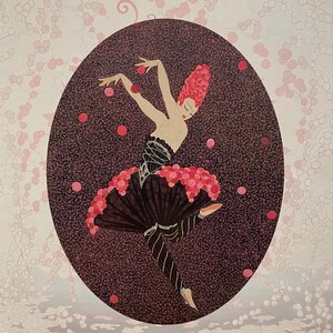 エルテ、ERTE Erté 1984 Original Vintage Large 2-sided Print – Art Deco