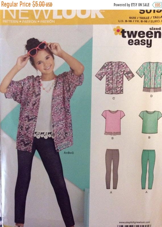 SALE New Look S0190/ Uncut Sewing Pattern/Teen Girls Easy Sew Etsy