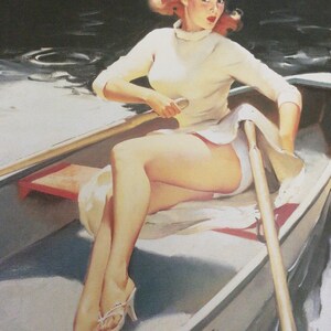 Gil Elvgren, Pin-up and Glamour Artist, Bookplate for Framing, Glamour Art, Girly Art, Wall Art