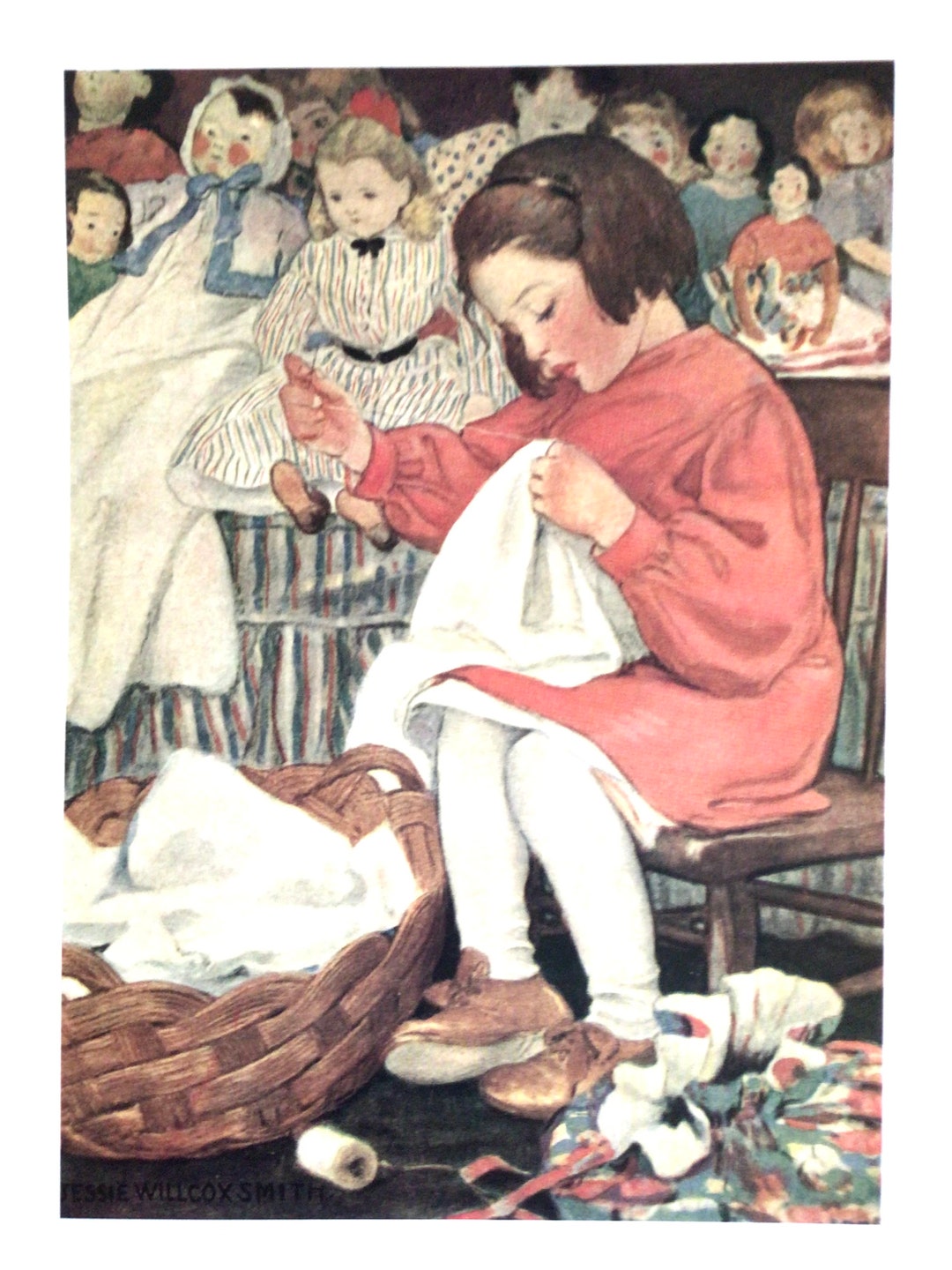 Vintage, Jessie Willcox Smith, Poster Print, the Little Busy Bee, Wall