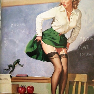Gil Elvgren, Pin-up and Glamour Artist, Bookplate for Framing, Glamour Art, Girly Art, Wall Art