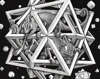 M. C. Escher, Knots, Modern Art, Graphic Art, Unframed Vintage Book ...