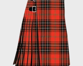 Ręcznie robiony kilt w kratę Wemyss Ancient Tartan: tradycyjny styl górski