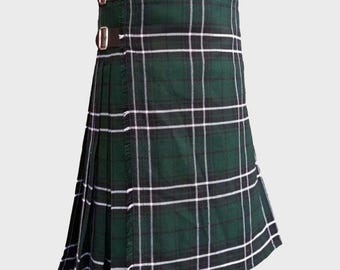 Handmade MacLean of Duart Hunting Tartan Kilt: Traditional 8 Yard