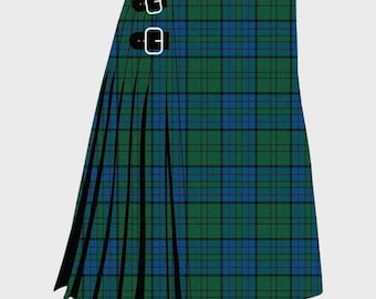 Handgemaakte Lockhart Tartan-kilt: traditionele Highland-jurk