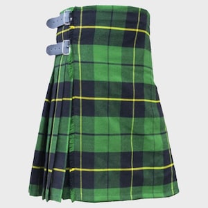 Clan Wallace Jagd Tartan Kilt - Handgefertigter 8 Yards Kilt für Herren - Highland Kilt Shop