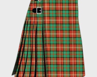 Nisbet Antiker Tartan Kilt: 8 Meter Acrylwolle, Traditioneller Highland Stil
