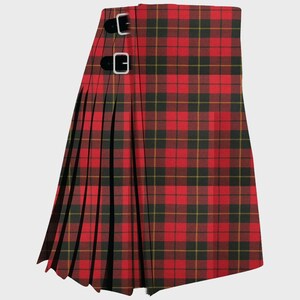 Schottischer handgefertigter Wallace verwitterter Premium Tartan Kilt - Traditioneller Herren-Schottenrock 16 OZ & 8 Meter-Geeignet für besondere Anlässe-Highland Kilt Shop