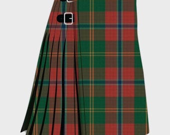 Handmade Hutcheson Family Tartan Kilt: 8 Yard Acrylic Wool