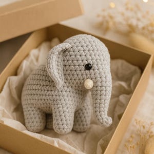 Elephant Amigurumi Crochet Pattern PDF – Easy Stuffed Animal Tutorial for Beginners image 5