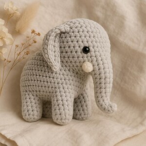 Elephant Amigurumi Crochet Pattern PDF – Easy Stuffed Animal Tutorial for Beginners image 2