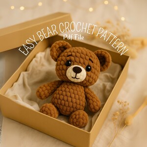 Teddy Bear Amigurumi Crochet Pattern: PDF Digital Download
