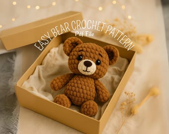 Teddy Bear Amigurumi Crochet Pattern: PDF Digital Download