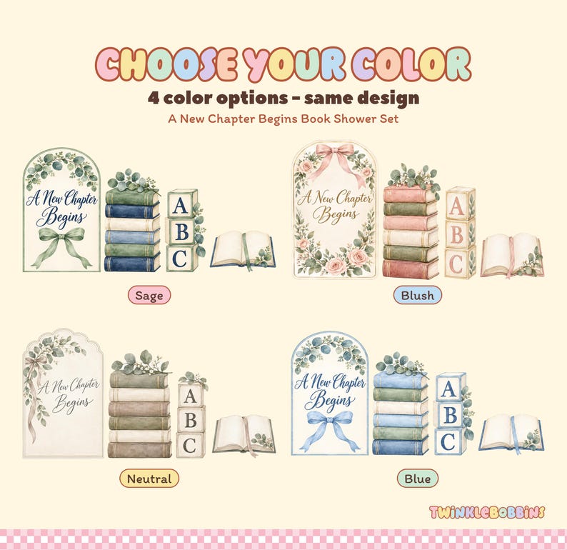 Chapter Start Designs A New Chapter Begins Backdrop, First Birthday Decor, Party Props, Books ...