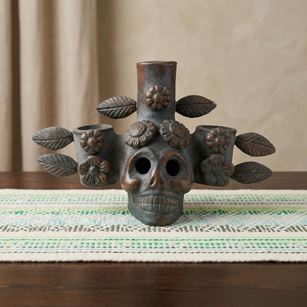 Mexican Skull Candelabra - Etsy