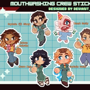 Mouthwashing Pony Express Crew Stickers (NEW VERS.)!