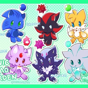 Sonic Chao garden Stickers!