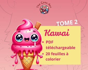 Kawaii digital målarbok volym 2