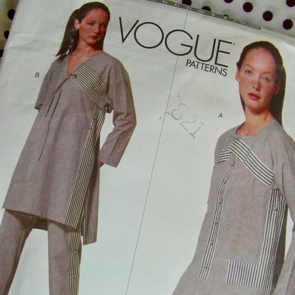 UNCUT *ISSEY MIYAKE  Designer Vogue Pattern 2127 *  Misses' Loose-fitting Top, Tunic and Tapered Pants   *  Size 8, 10, 12 or Size 14