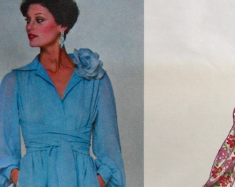 Vogue 1281 Oscar de la Renta Dress Sewing Pattern, Size 6 (UNCUT)