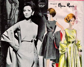 Nina Ricci Vogue 1157 Plastron Evening Gown Dress Pattern - Etsy