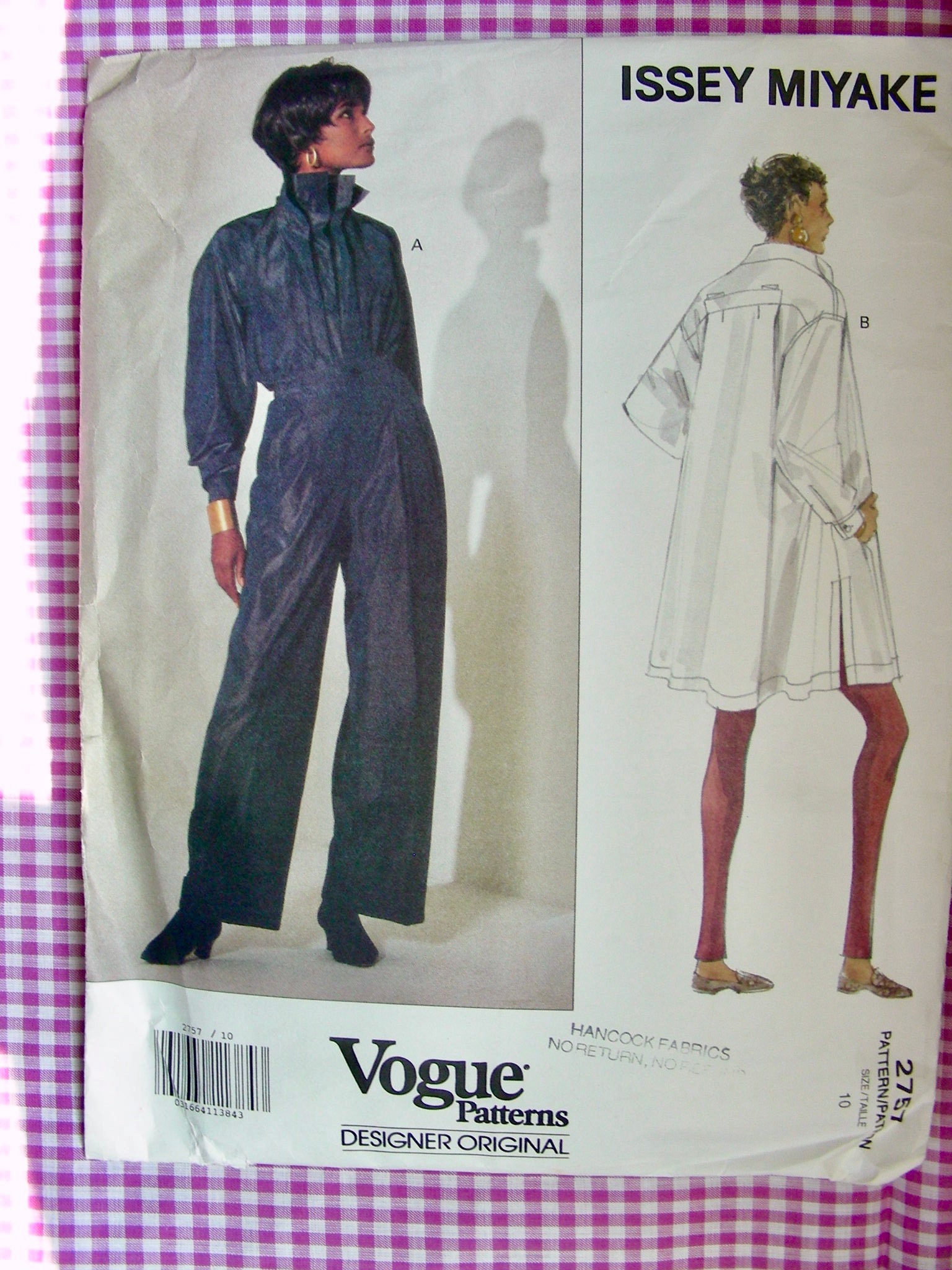 UNCUT *ISSEY MIYAKE Designer Vogue Pattern 2757 Misses UNCUT *ISSEY MIYAKE Designer Vogue Pattern 2757 Misses