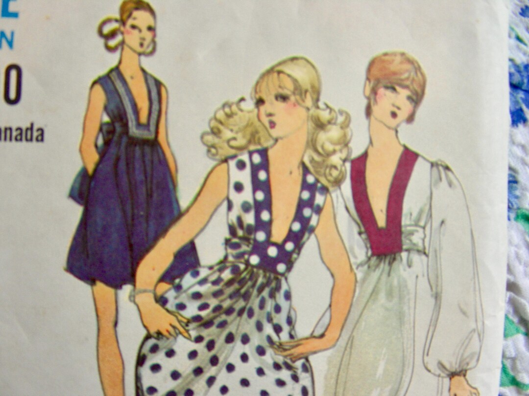 RARE Uncut * Vintage 1970's MISS VOGUE Pattern 7828 / Misses' One-piece ...