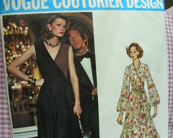 PUCCI Designer Pattern * Vogue Couturier Design Pattern 2959  -  Misses' Evening Length Lounge Gown  - UNCUT - Size 14 / Bust 36