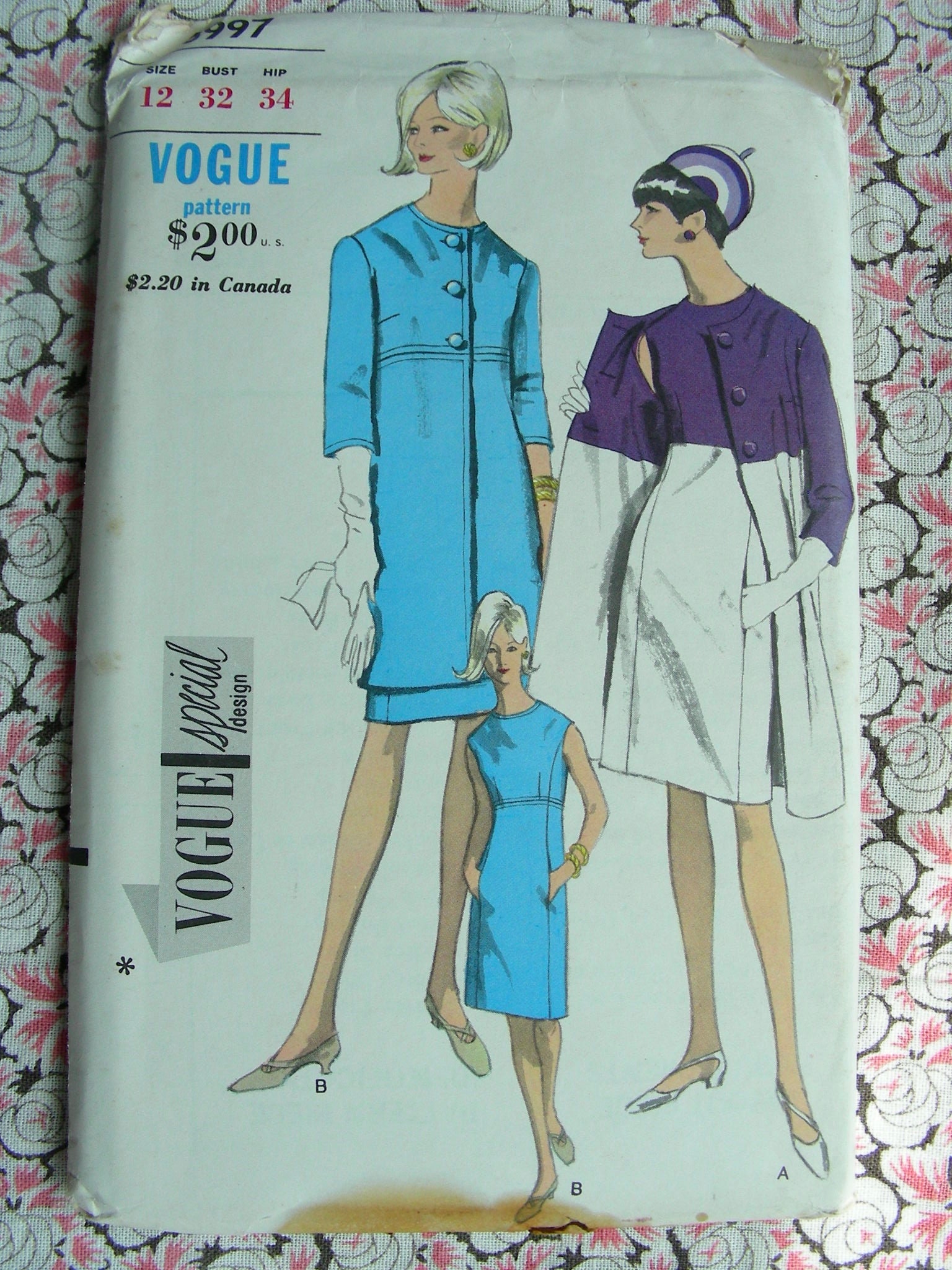 Vogue 1960s Dress and Coat Sewing Pattern 6997 - Size 12 - Etsy