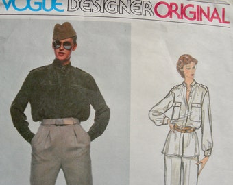 Vogue Pattern 2080 RARE Gianni Versace for Complice Schnittmuster - Misses 'Below Hip Blouse Tunika & Tapered Hose * Größe 12 UNCUT