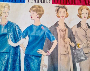 Patron De Couture Vogue Vintage 1959 - Robe Et Slip Par Jacques Griffe - B34